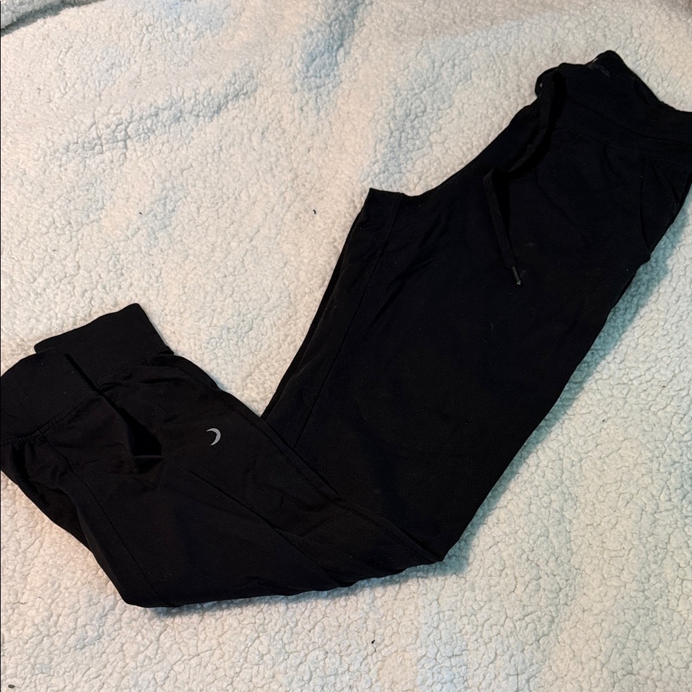Stylish Black Jogger Pants with Logo Accent